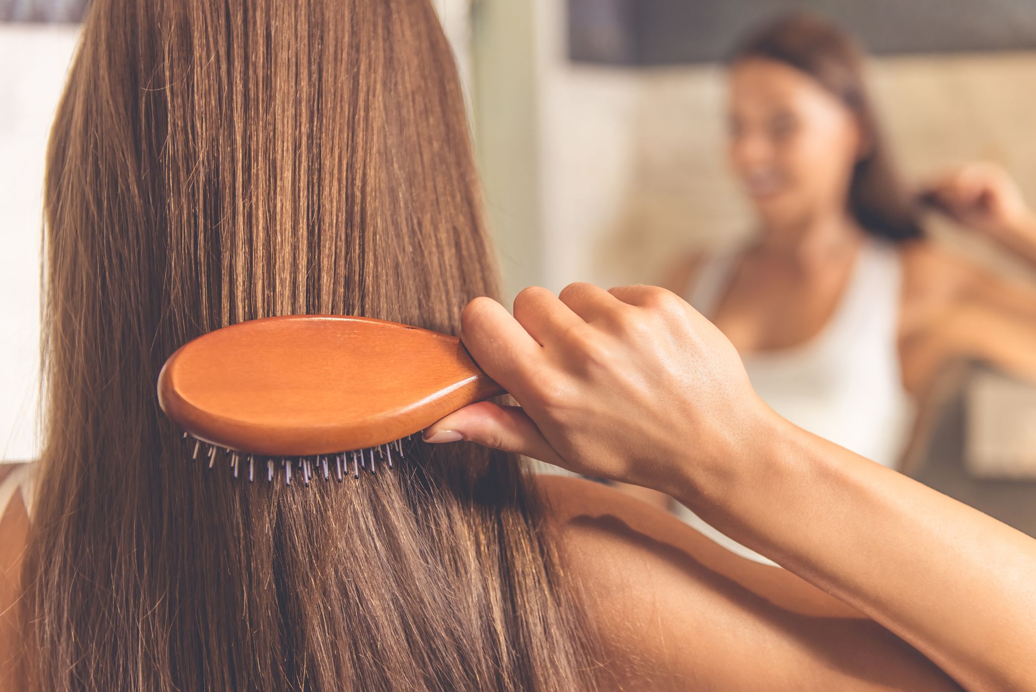 hair in brush