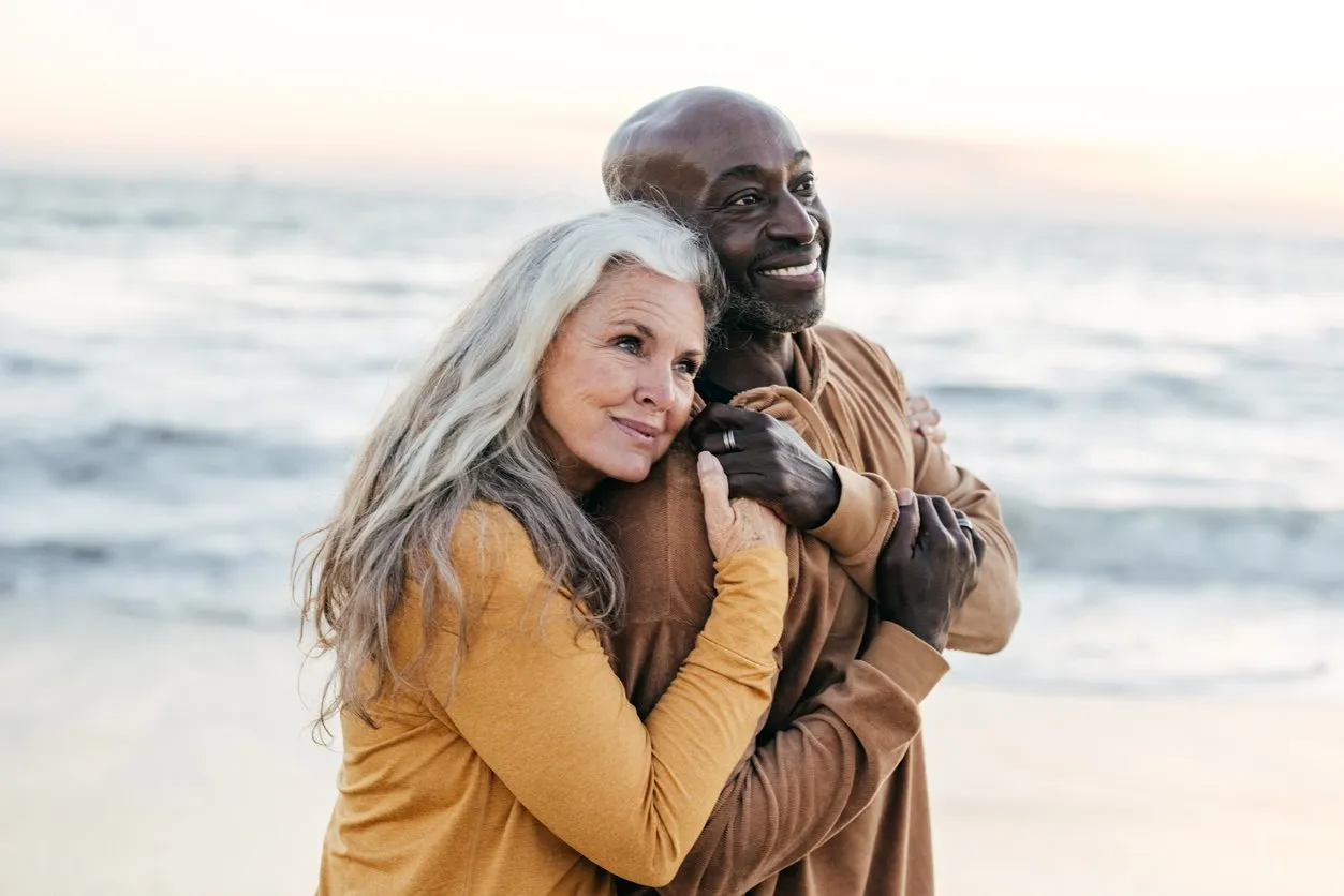 Senior couple on the beach