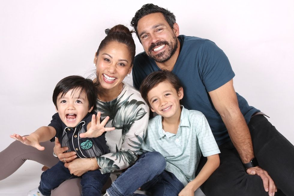 Kelly Miyahara et sa famille