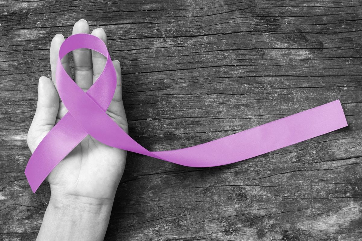 lavender Ribbon for cancer awareness (all kinds)