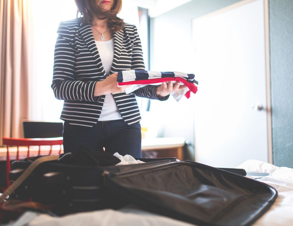 woman Packing for a Trip